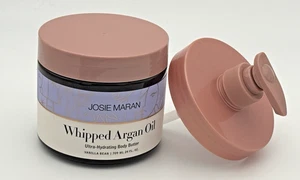 Josie Maran Olio di Argan Montato Burro Corpo Fagiolo Vaniglia 24 once / 709 ml SIGILLO SOLLEVATO - Foto 1 di 8