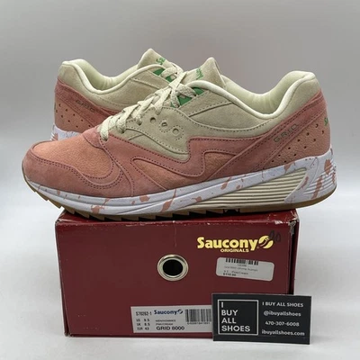 Размер 9,5 - Saucony сетки 8000 креветки Scampi розовый коричневый замши (S70262-1) - Изображение 1 из 4