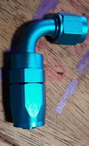 6 an 90 degree hose end,Turquoise.  - Bild 1 von 2