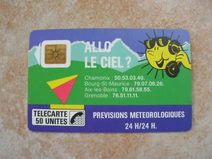 FRANCE TELECARTE ALLO METEO ALLO LE CIEL 50 U (E308) - Picture 1 of 2