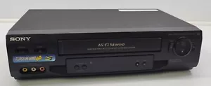 *A) Sony VCR Hi-Fi Stereo Video Cassette Recorder VHS Player SLV-N51 - Black - Picture 1 of 13