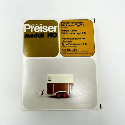 Preiser H0 1/87 LKW Bausatz 1160 Pferdetransporter Böckmann Typ T II - Bild 1 von 3
