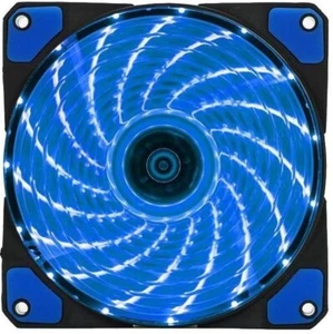 12v 12cm/120mm Blue LED PC Case System Cooling Fan Gaming Quiet 12025M UK Selle - Afbeelding 1 van 4
