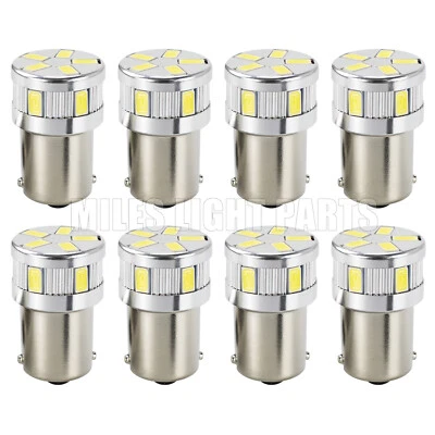 8x Auto KFZ 1156 SMD Bremslicht LED Blinker Glühlampe Rücklicht Birne R 5W Ba15s - Bild 1 von 4