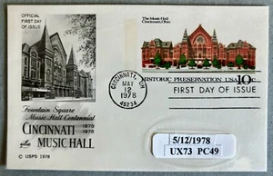 US Stamped Postcard 1978. UX73. 10c. FDC - Picture 1 of 1