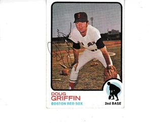 1973 Topps Baseball #96 Doug Griffin Boston Red Sox signed Autogramm - Bild 1 von 1