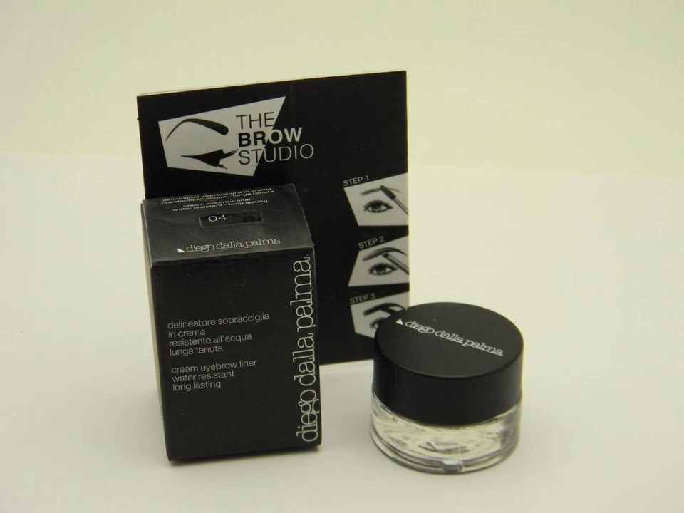 DIEGO DALLA PALMA Long-Wear Water-Resistant Cream Eyebrow Liner 04 Deep Dark - Image 1 of 1