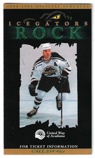 2000-01 Louisiana Ice Gators ECHL Hockey Schedule !!! Miller Lite