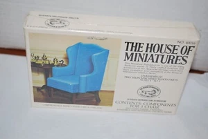Vintage The House Of Miniatures Kit #40016 Chippendale Wing Chair Sealed - Picture 1 of 3