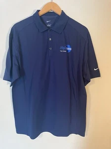 Camisa Nike Para Hombre Polo Grande Azul Mangas Cortas con Logotipo de Empresa - Estilo Acceso - Imagen 1 de 16