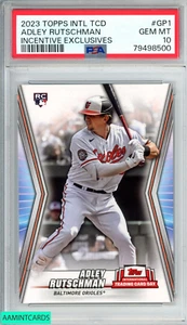 2023 TOPPS INTL TCD INCENTIVE EXCLUSIVES ADLEY RUTSCHMAN #GP1 ROOKIE RC PSA 10 - Picture 1 of 3