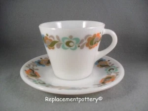 Pyrex Carnaby / Tempo Cup & Saucer - Picture 1 of 1