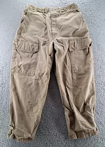 VINTAGE Banana Republic Cargo Safari Pants Womens 14 Beige Mill Valley 30x26 80s - Picture 1 of 12