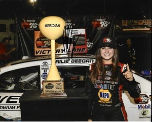 2018 Hailie Deegan 1st WIN NASCAR K&N Series Signed 8x10 Photo W/ COA - Picture 1 of 1