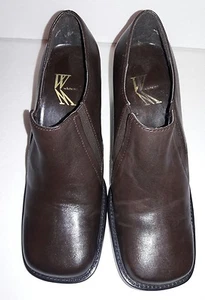 WHITE MOUNTAIN Brown Leather womens shoe 6M - Picture 1 of 5