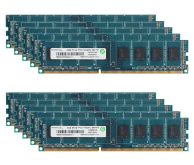 Tested Ramaxel 10X 4GB DDR3 2RX8 PC3-10600U 1333MHz DIMM Desktop Memory RAM New - Image 1 of 4