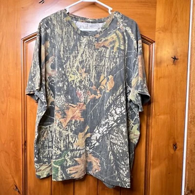 Game Winner Shirt Mens 2XL Brown Camo Mossy Oak Breakup Country Crewneck Hunting - Image 1 of 4