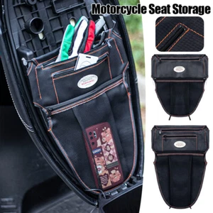 Borsa portaoggetti sedile moto nera antivegetativa portatile veicolo elettrico - Foto 1 di 14
