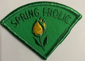 1990 Aufnäher - Pfadfinderin Frühling Frolic Blumenknospe - bestickt Vintage Neu - Bild 1 von 5