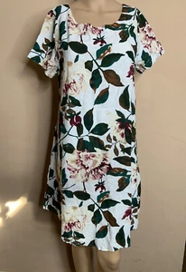 Womens Summer Print Midi Dress Sz M Ladies Boho Beach Maxi Cocktail Dress Mini - Picture 1 of 7