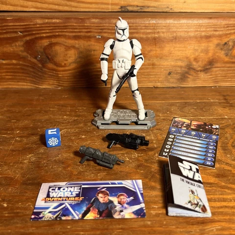 Clone Trooper Star Wars Galactic Battle Game Clone Adventures Hasbro Figure Cover