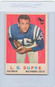 1959 Topps #163 L.G. Dupre Colts EX *DA9655