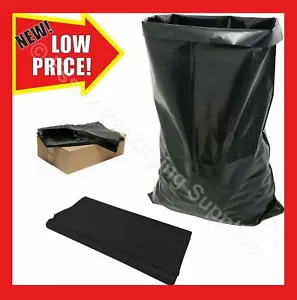 More details for black rubble sacks builders rubbish waste heavy duty strong bags bulk large