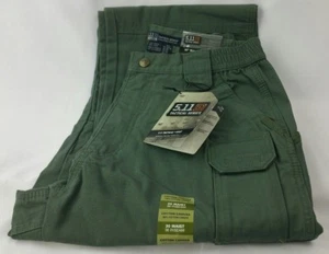 NEU HERREN 5.11 100 % Baumwolle Canvas Herren Taktische Hose 182 OD Grün 30 x 36 74251 - Bild 1 von 4