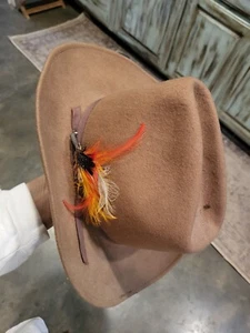 Rockmount Ranch Wear Big Country Junior Wool Cowboy Hat Kids Brown Denver CO  - Picture 1 of 9