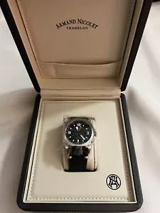 Armand Nicolet JH9 Automatic Black Dial Men's Watch A660 - Picture 1 of 6