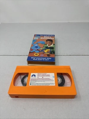 Blue's Clues Blue's Discoveries VHS Used Nick Jr Play-Along Kids Show - Image 1 of 4