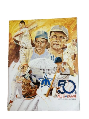 1979 MLB 50th All Star Game Program Annual Seattle Kingdome Babe Ruth Cover Book - Image 1 of 2