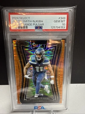 2024 Panini Select Suite Level Jaxon Smith-Njigba Neon Orange 2/7 Psa10 - Image 1 of 4