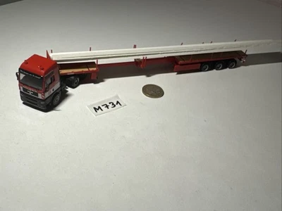 M731 Herpa MAN  Noteboom Colonia Spezialfahrzeug Tieflader Schwerlast mit Ladung - Bild 1 von 4