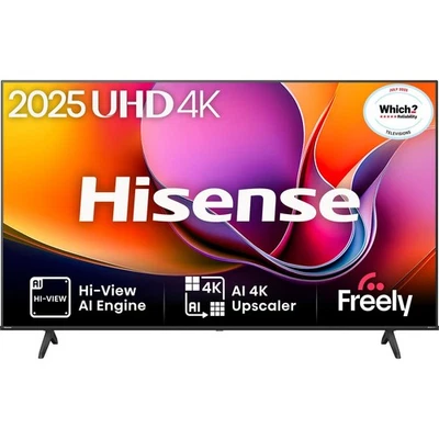 Hisense 43A6QTUK 43 Inch LED 4K Ultra HD Smart TV Bluetooth WiFi - Image 1 of 4