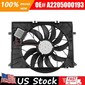 Engine Cooling Fan Assembly for Mercedes-Benz Radiator Condenser 2205000193 - Bild 1 von 14
