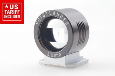 【N MINT+++】 Voigtlander 50mm Black View Finder for Rangefinder Camera From JAPAN - Image 1 of 4