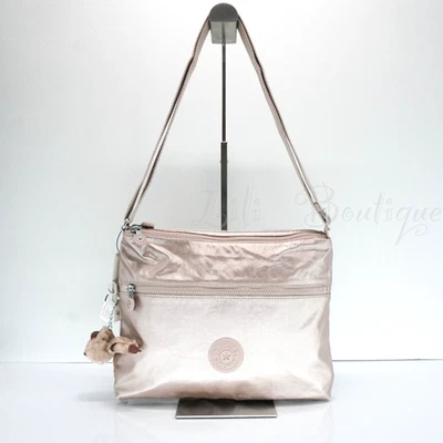 Bolso Bandolera Kipling Annabelle Doble Cremallera Poliamida KI0566 Cuarzo Metálico $94 Foto 1 de 4