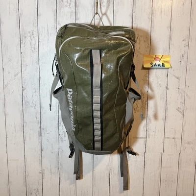 Patagonia Backpack Olive Green Water-Resistant Outdoor Travel Cycling Excellent - Image 1 of 4