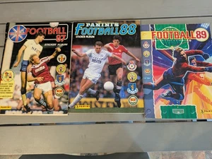 Complete Panini Football 87 & 88 Sticker Album plus Incomplete Football 89 Album - Picture 1 of 19