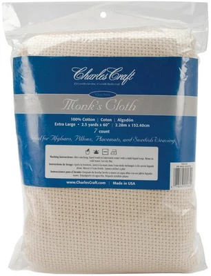 Monk's Cloth Aida 7 unidades 60"X2.5yd natural - Imagem 1 de 3