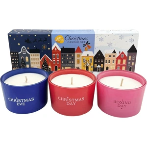 3pcs Christmas Scented Candles Christmas Candle Gift Set 3 Festive Scents Myrrh - Picture 1 of 7