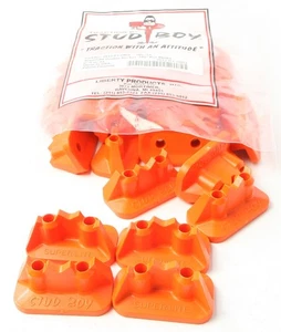Stud Boy .75" Super-Lite Pro Series Double Backers Orange - 48 Pack - Picture 1 of 2