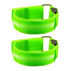 2pcs Night Running Arm Line LED Outdoor Sports USB Rechargeable Wristband6720 - Picture 1 of 6