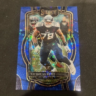 2022 Panini Select Nicholas Petit-Frere Blue Disco 3/25 RC #205 SSP Titans! - Image 1 of 4