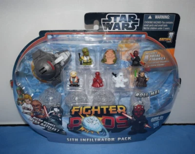 孩之宝星球大战西斯渗透战斗机吊舱系列 1 包 38584 全新 ~ G2 — 第 1/4 张图片