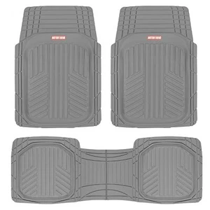 Motor Trend FlexToughXL Tappetini per Auto Set Completo, Automot in Gomma per tutte le stagioni - Foto 1 di 9