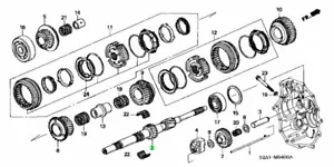 OEM MAINSHAFT COMP. 2004-2009 Honda S2000 AP2 23210-PCY-010 23210PCY010 - Picture 1 of 1