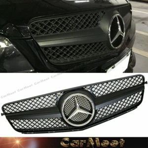 For BZ 08-14 W204 C-Sedan SL-C Tune Style Front Frame Grille Matte Black Color - Picture 1 of 3