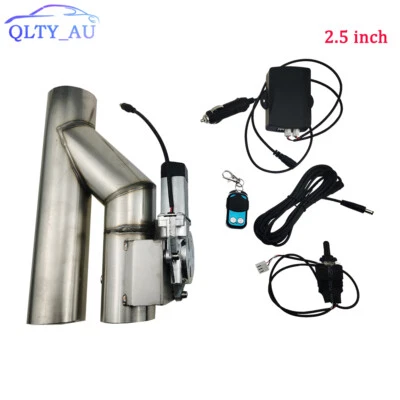 2.5'' Electric Exhaust Single Control Valve w/Remote&Manual Switch Stainless - Image 1 of 4